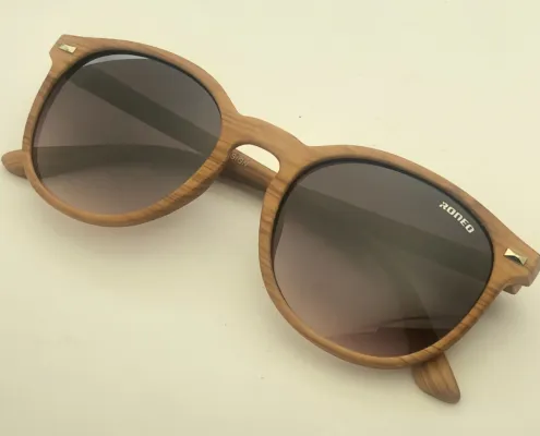lunettes de soleil personnalisées bambou