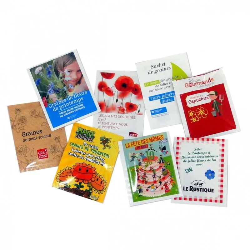SACHET DE GRAINES PERSONNALISÉ - Cadeaux participant - Les ..., حجم الصورة 800x800