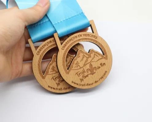 Médaille en bois personnalisé olympiades – LES FINISHERS