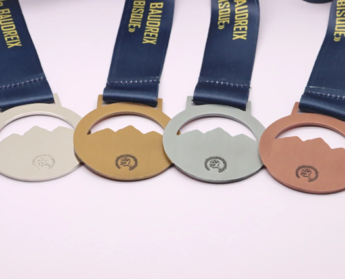 médaille podium personnalisée or argent bronze