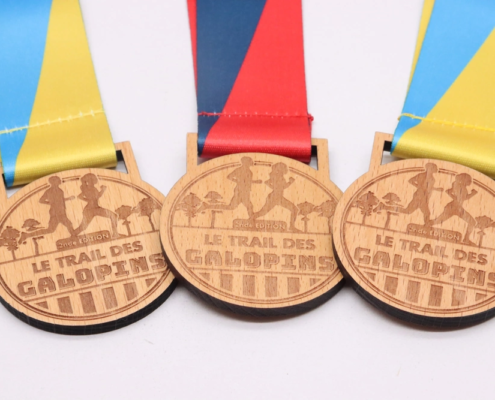 médailles trail personnalisées bois 2
