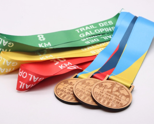 médailles trail personnalisées bois