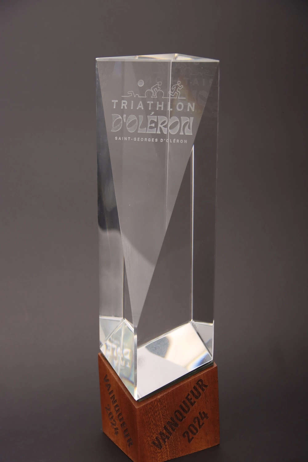 trophée gravée cristal