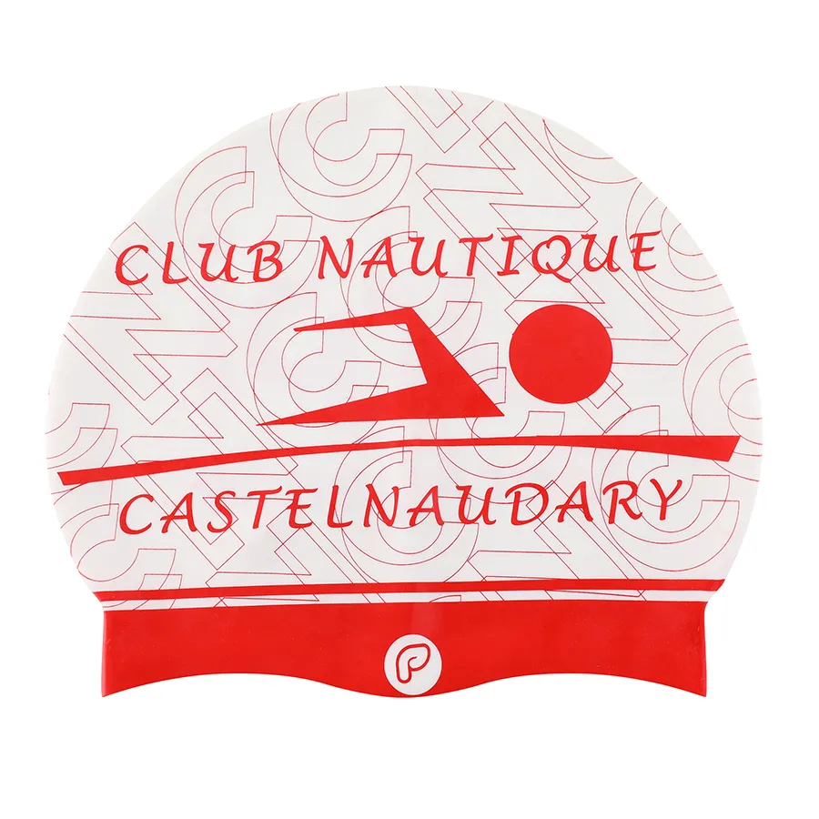 Bonnets07 bonnet de bain personnalisé club nautique castelnaudary