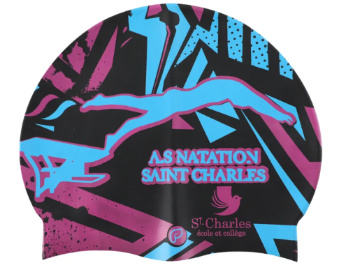 Bonnets25 bonnet de bain personnalisé pour un club de natation