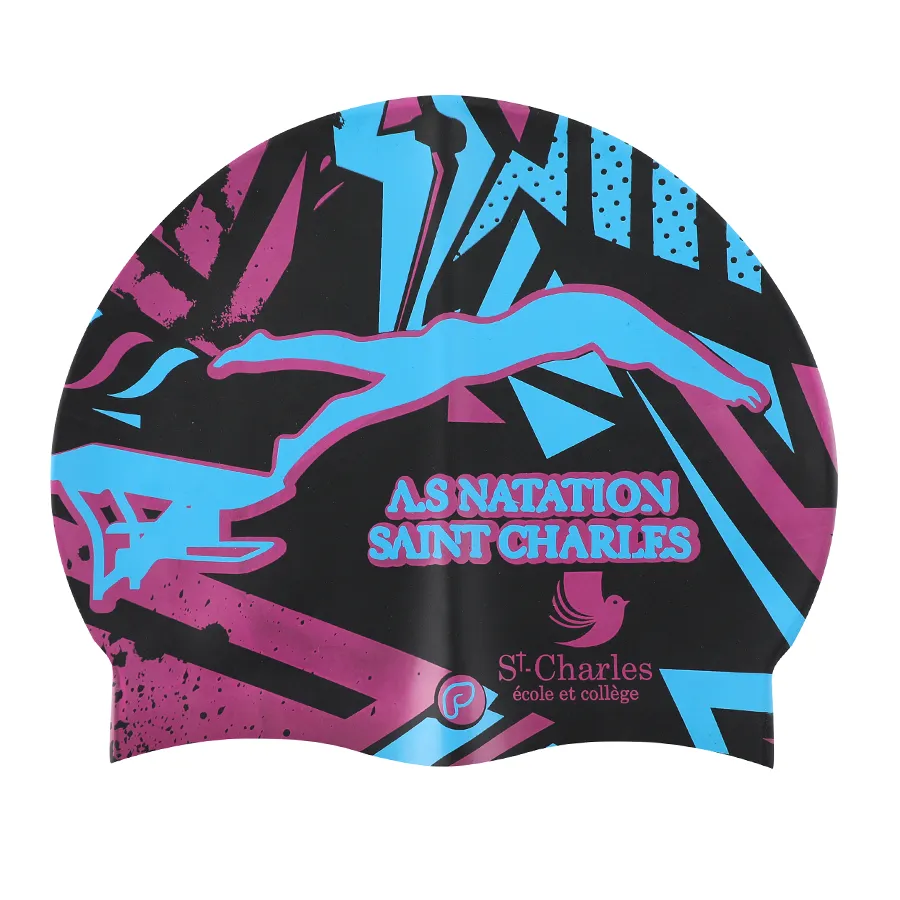 Bonnets25 bonnet de bain personnalisé pour un club de natation