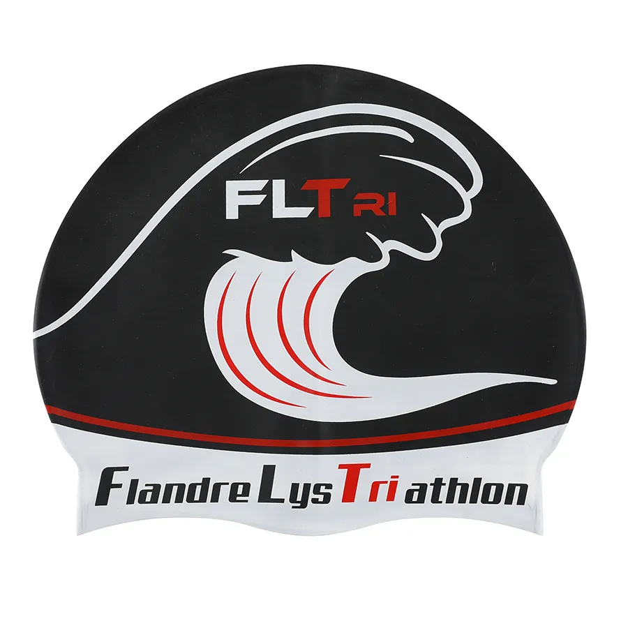 Bonnets27 bonnet de bain personnalisé pour le club flandre triathlon