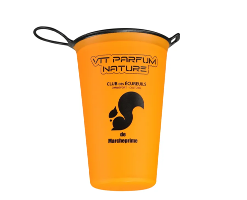 gobelet orange rétractable personnalisé