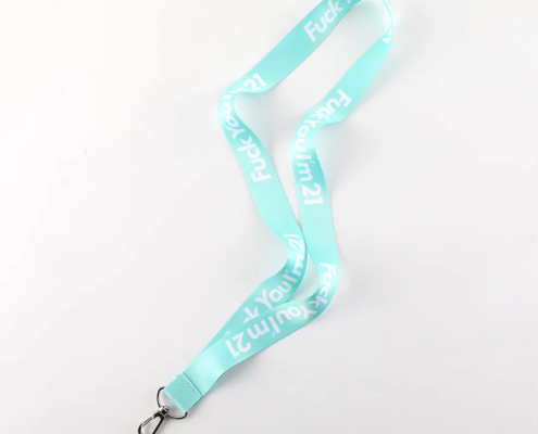 lanyard personnalisé avec mousqueton