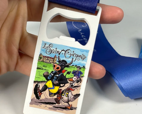 médaille décapsuleur imprimée