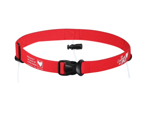 ceinture porte dossard rouge