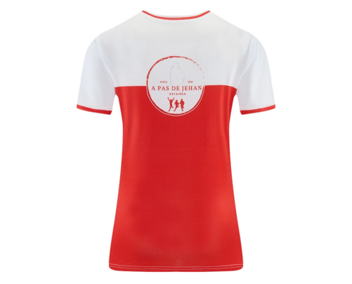 未命名会话12603 t-shirt running femme zippé personnalisé - dos